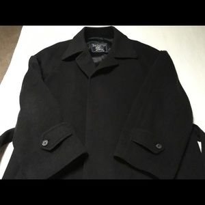 Burberry Men’s Classic Wool Trench Coat-EUC